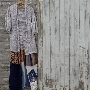 Xtra Tall Cardigan Sweater Coat Maxi Upcycled